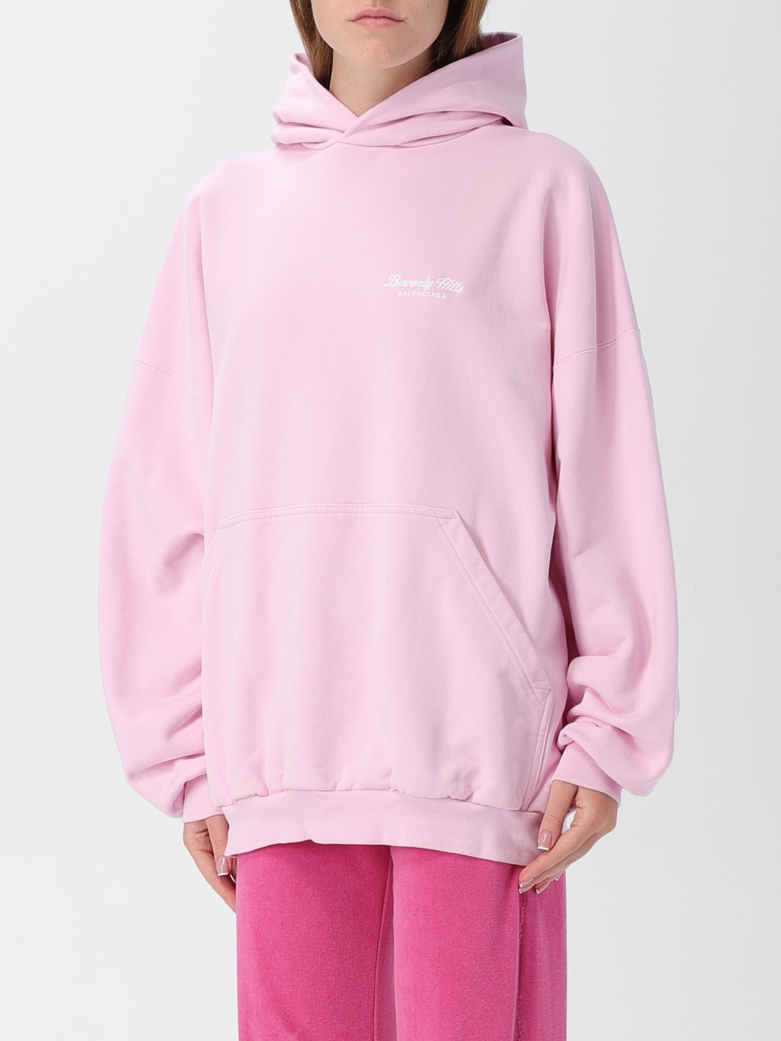 BALENCIAGA SWEATSHIRT: Sweatshirt damen Balenciaga, Pink - Img 4