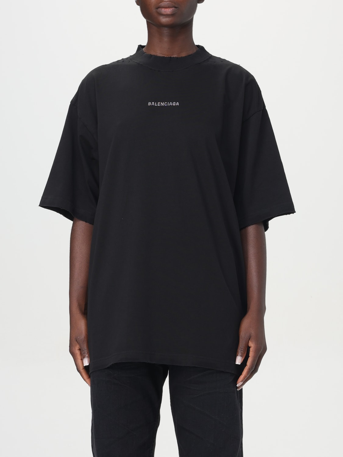 BALENCIAGA T-SHIRT: T-shirt woman Balenciaga, Black - Img 1