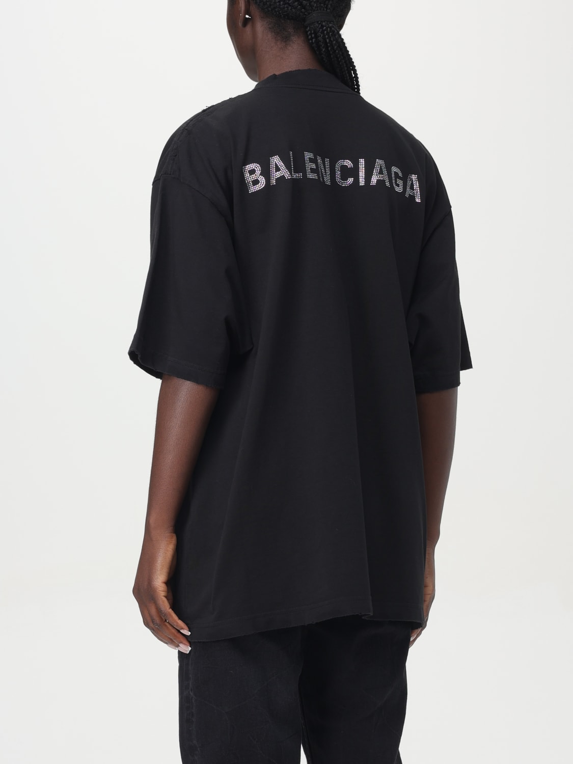 BALENCIAGA T-SHIRT: T-shirt woman Balenciaga, Black - Img 2