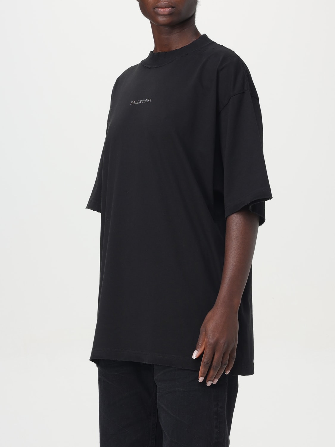 BALENCIAGA T-SHIRT: T-shirt woman Balenciaga, Black - Img 3