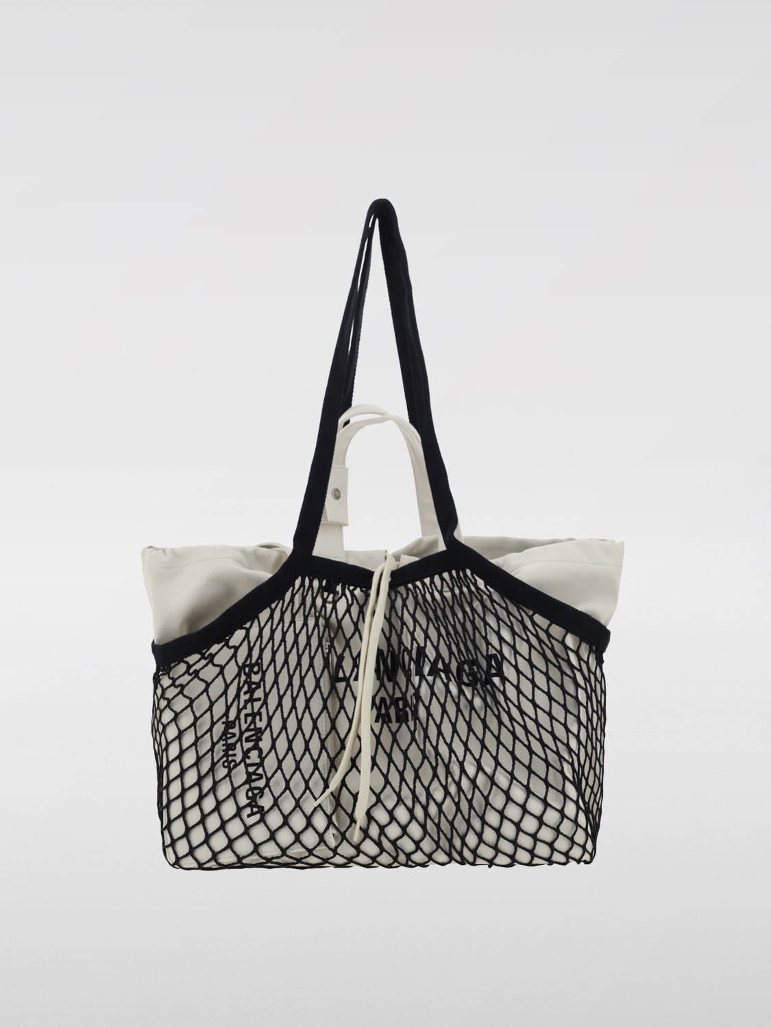 Giglio Borsa 24/7 Balenciaga in canvas di cotone e mesh a rete