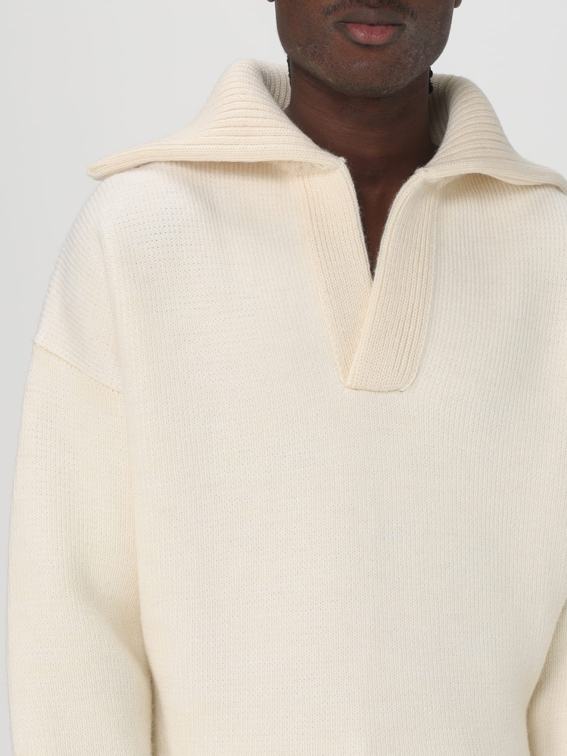 BOTTEGA VENETA SWEATER: Sweater men Bottega Veneta, Yellow Cream - Img 5