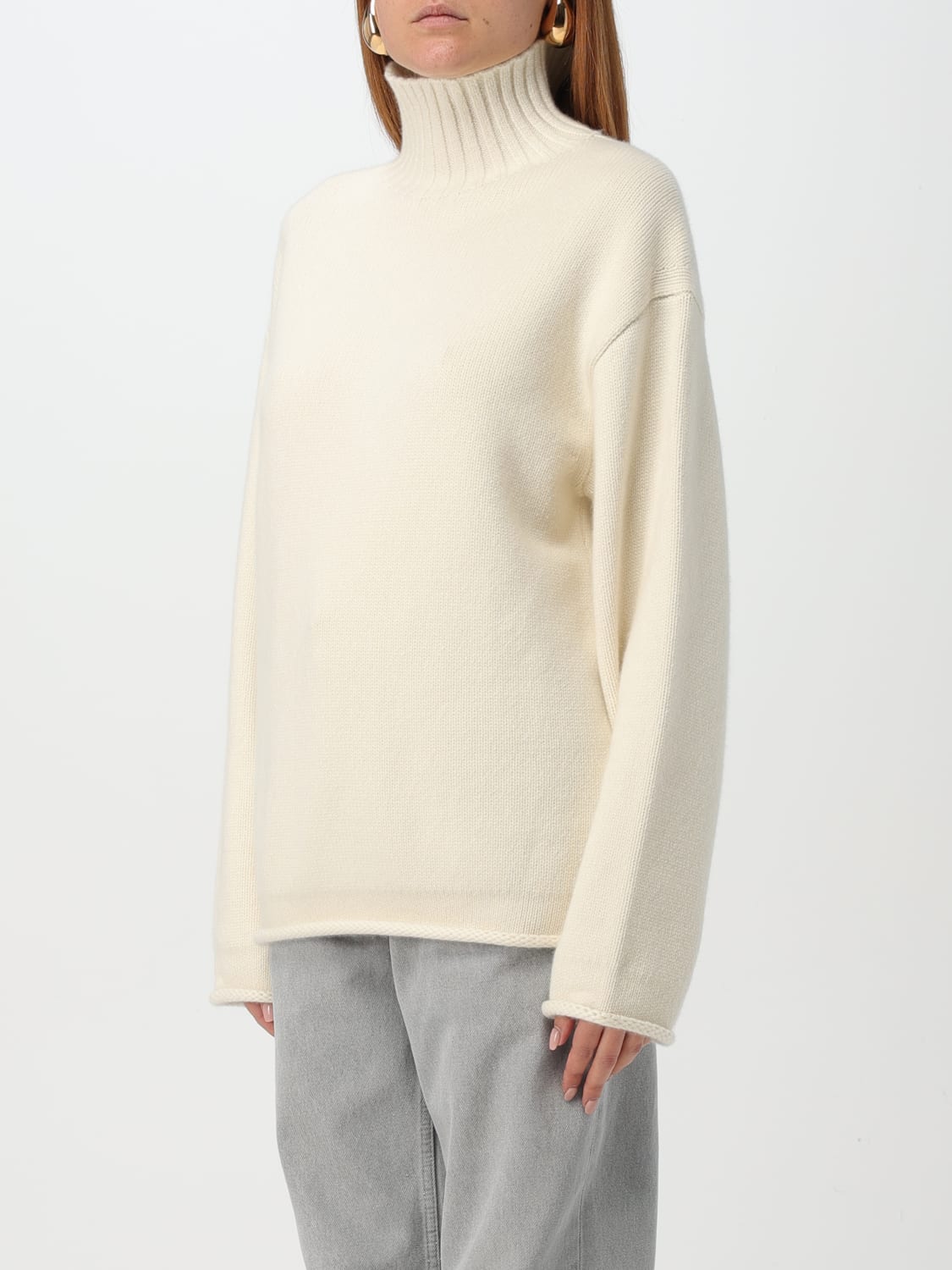 BOTTEGA VENETA PULLOVER: Pullover damen Bottega Veneta, Weiß - Img 4