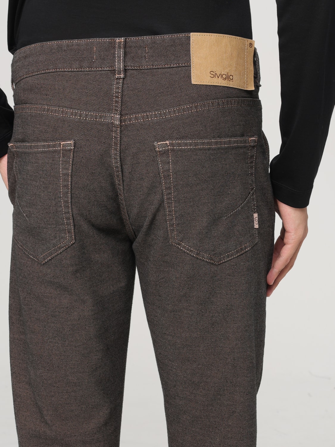 SIVIGLIA PANTS: Pants men Siviglia, Brown - Img 3