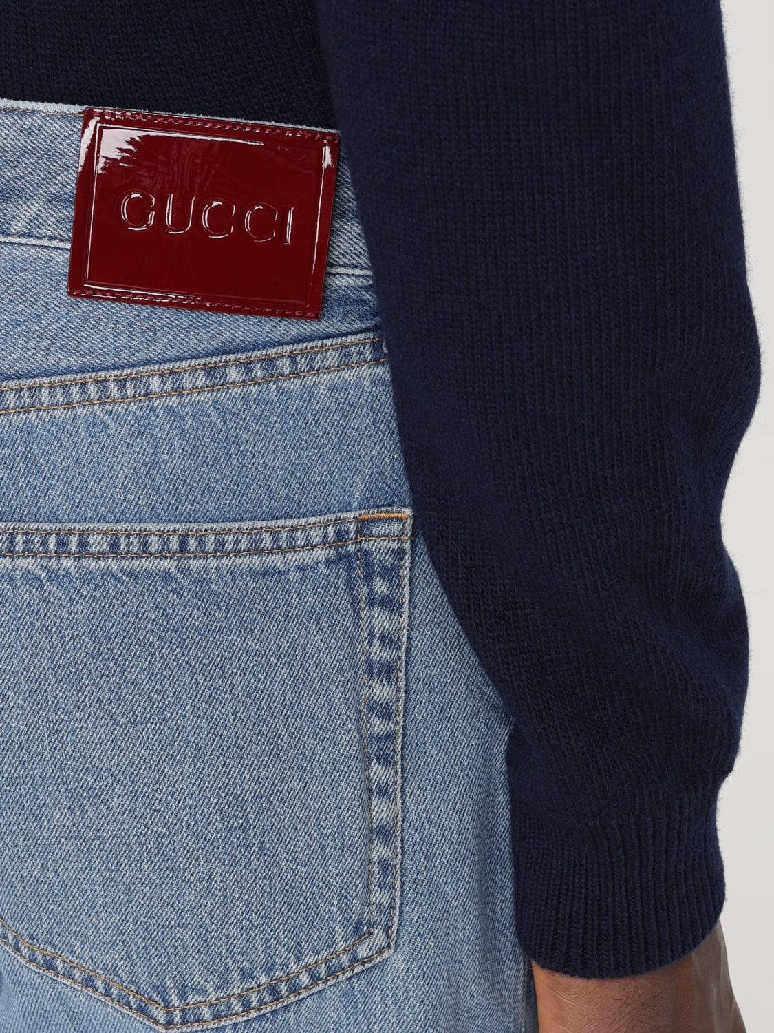 GUCCI JEANS: Jeans men Gucci, Denim - Img 5