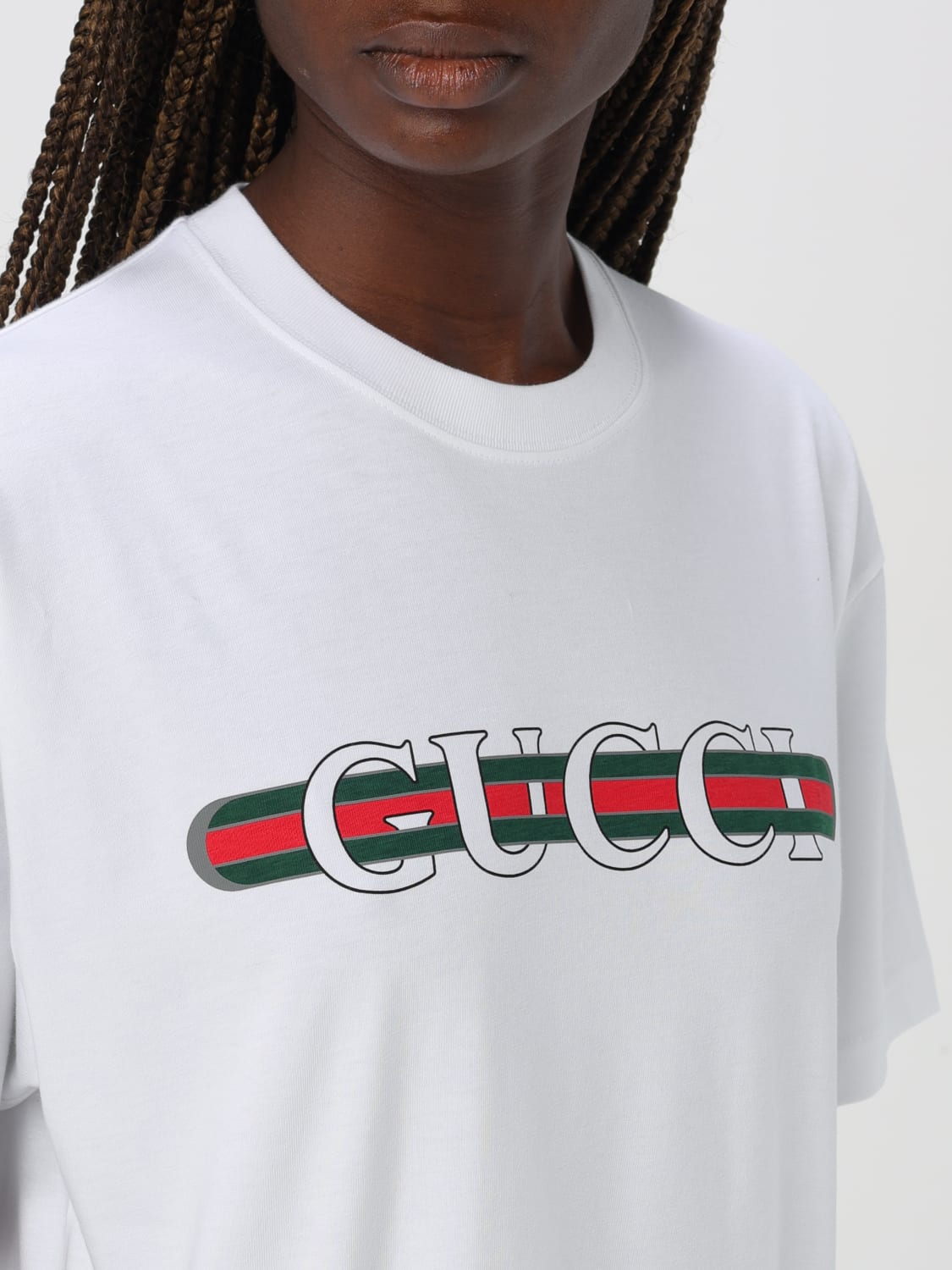 GUCCI T-SHIRT: T-shirt woman Gucci, White - Img 5