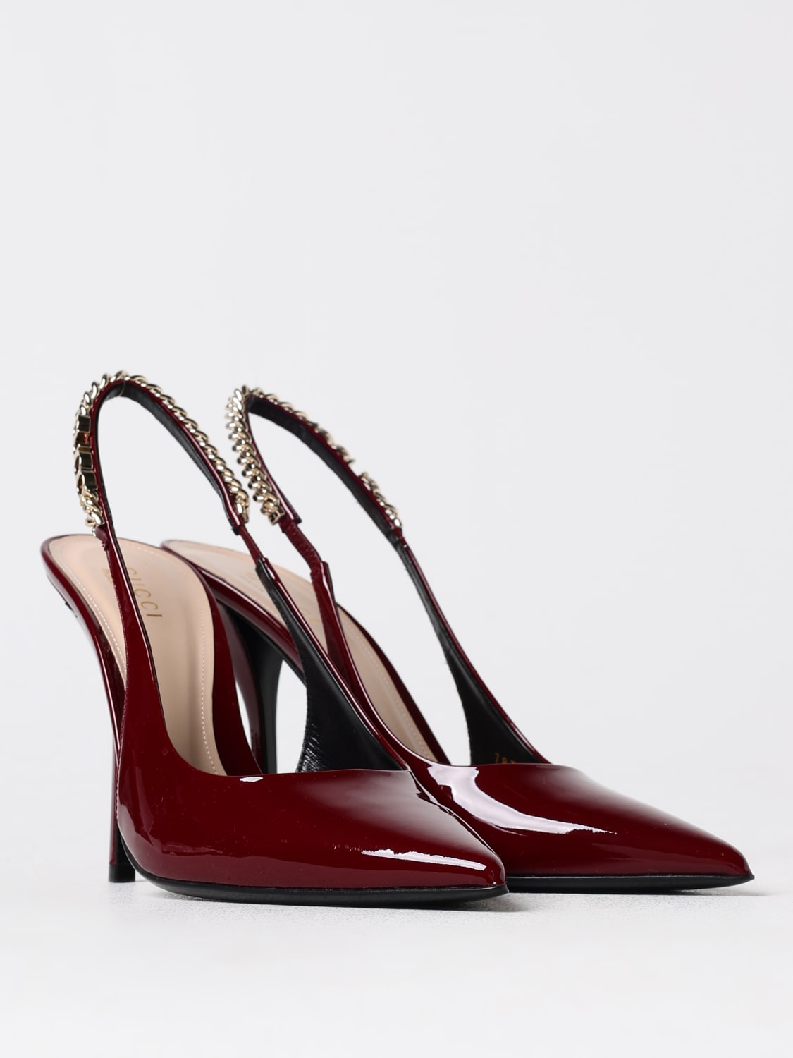 GUCCI HIGH HEEL SHOES: Shoes woman Gucci, Burgundy - Img 2