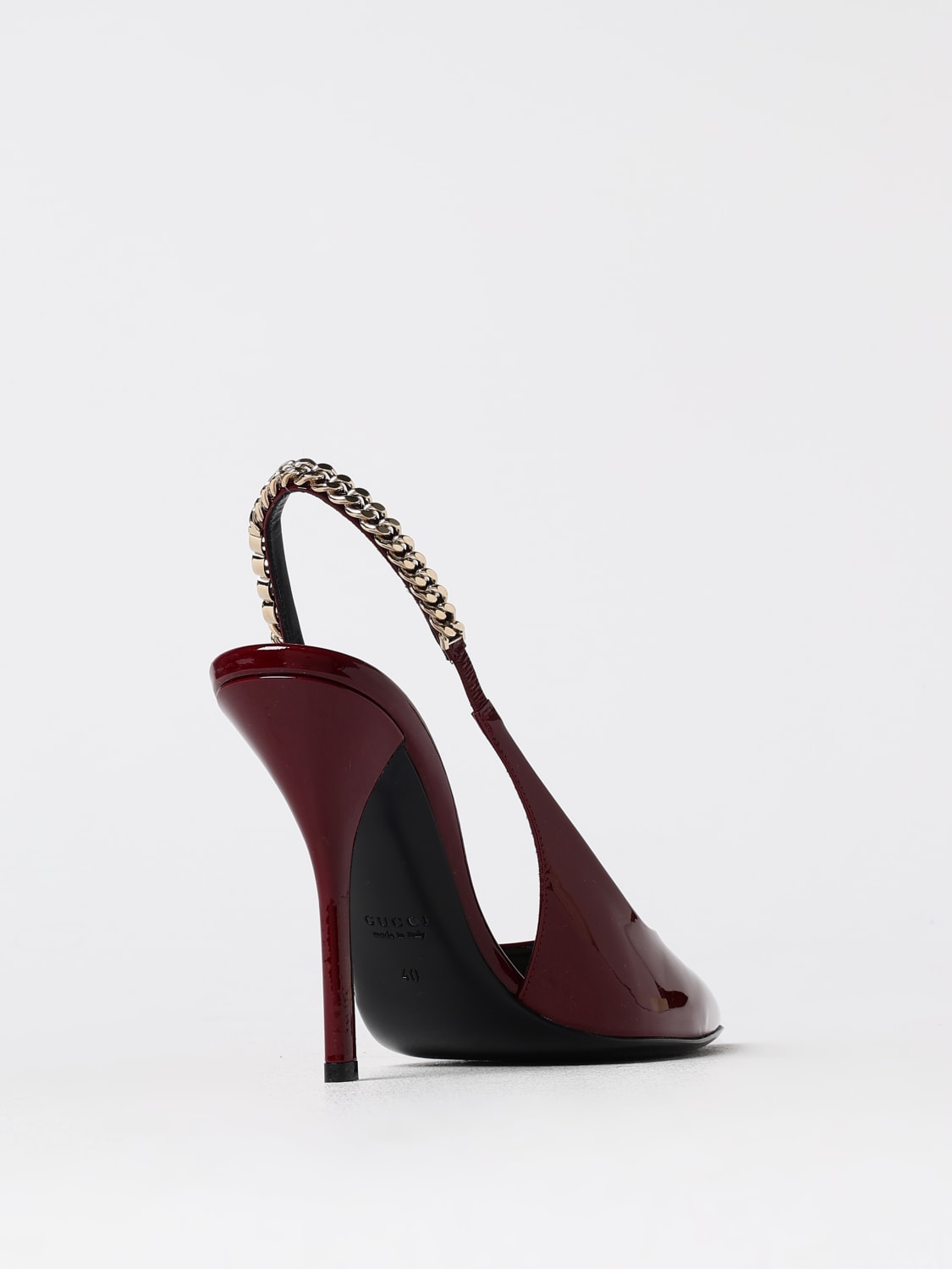 GUCCI HIGH HEEL SHOES: Shoes woman Gucci, Burgundy - Img 3