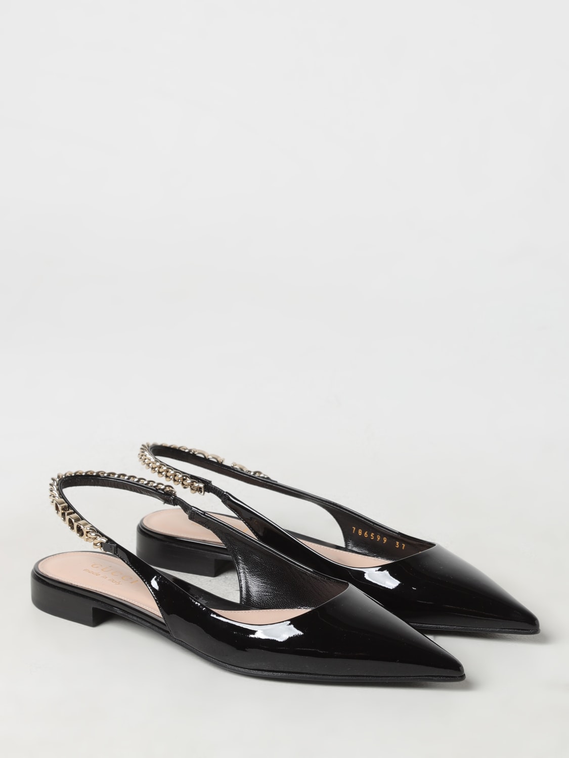 GUCCI BALLET FLATS: Shoes woman Gucci, Black - Img 2