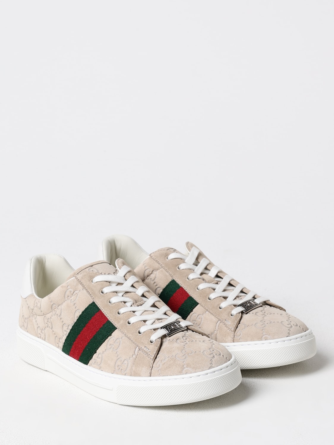 GUCCI SNEAKERS: Sneakers woman Gucci, Beige - Img 2