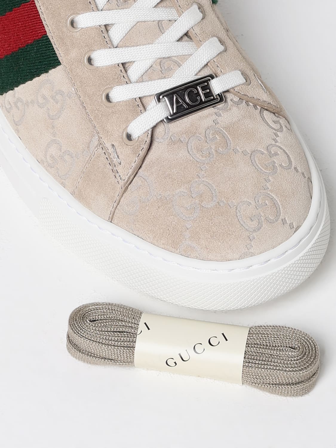 GUCCI SNEAKERS: Sneakers woman Gucci, Beige - Img 4