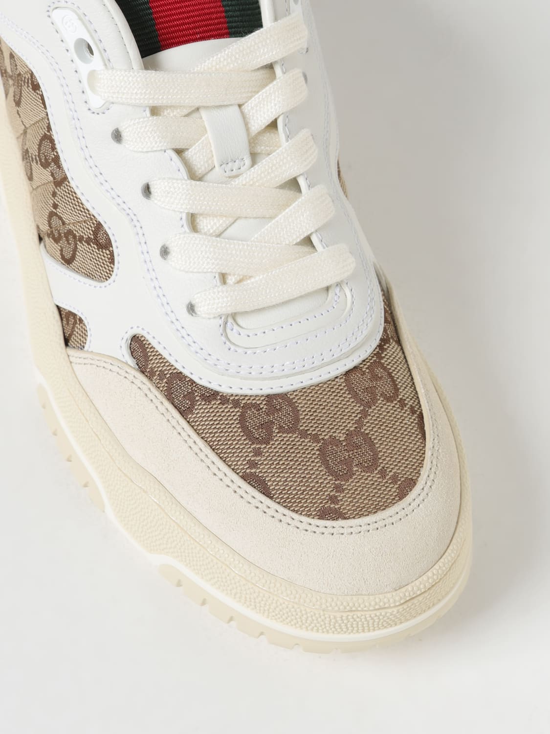 GUCCI SNEAKERS: Sneakers woman Gucci, Ivory - Img 4