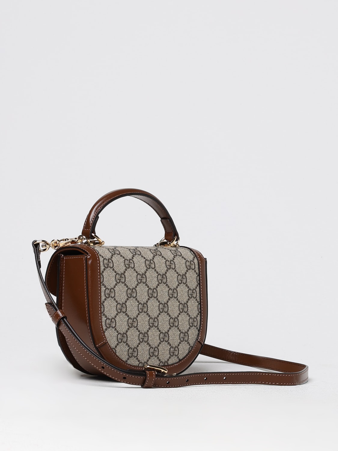 GUCCI MINI BAG: Shoulder bag woman Gucci, Beige - Img 3