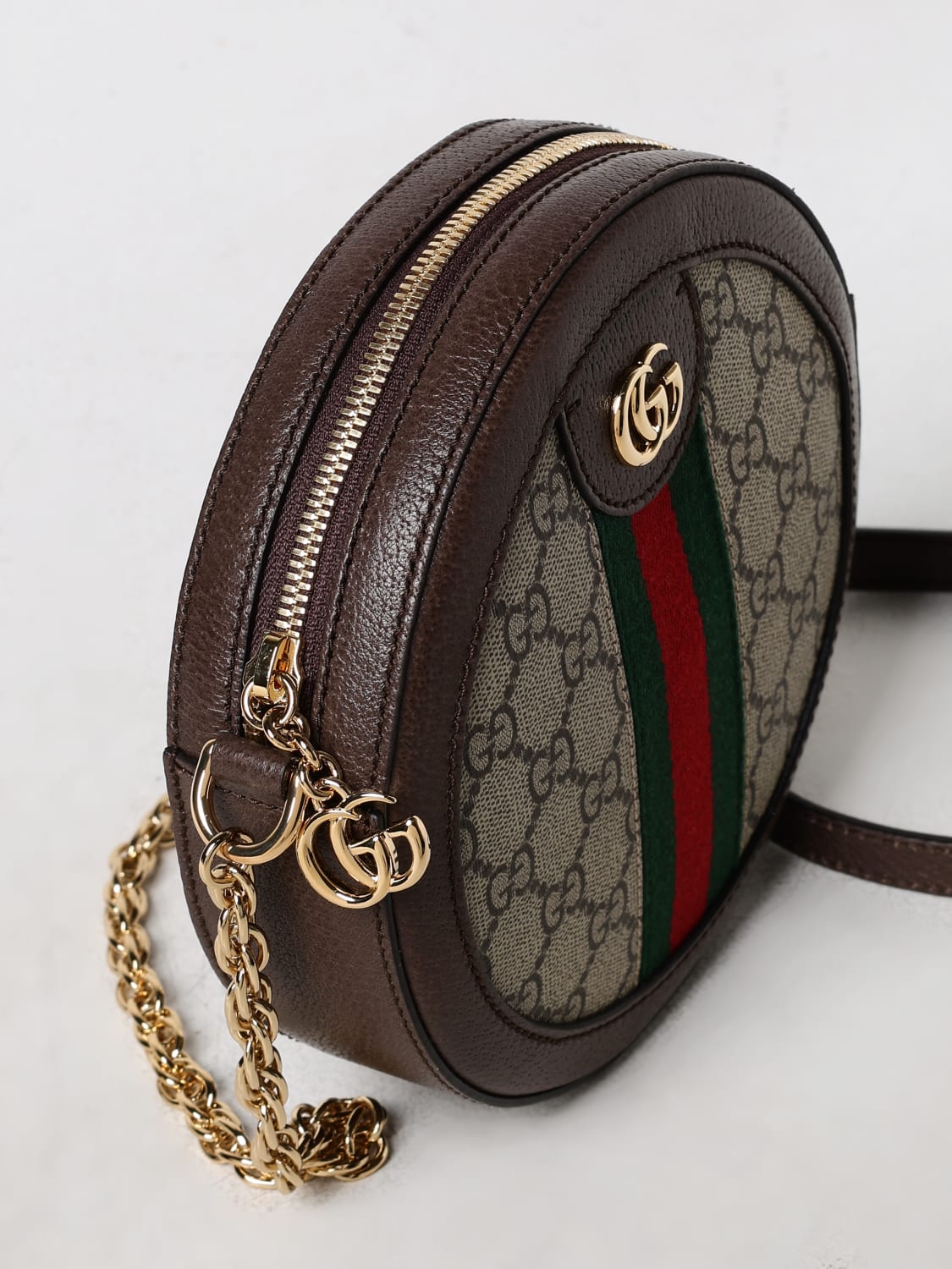 GUCCI MINI BAG: Shoulder bag woman Gucci, Beige - Img 3