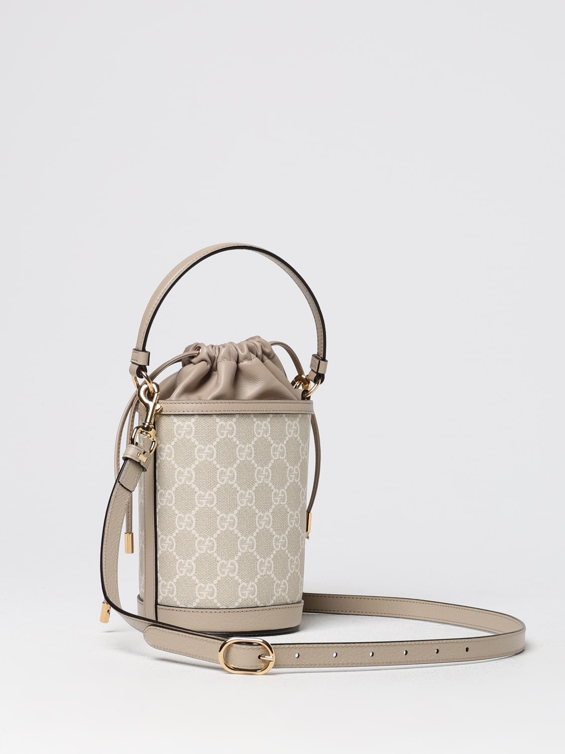 GUCCI MINI BAG: Shoulder bag woman Gucci, Beige - Img 3