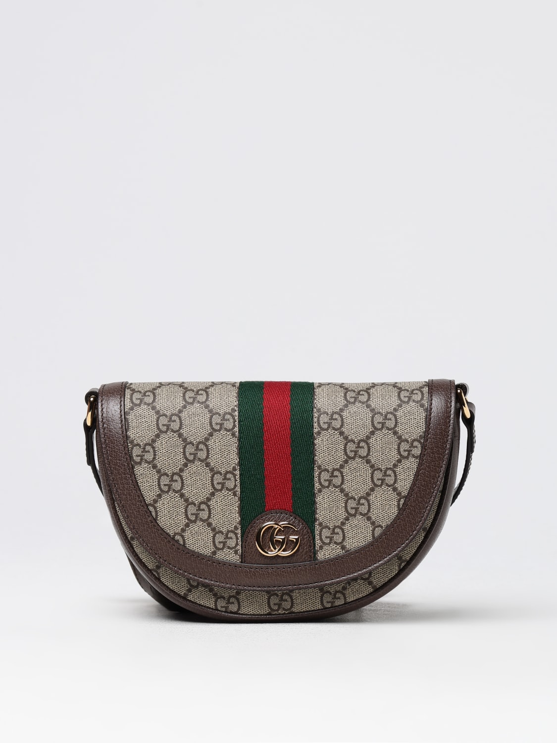 Giglio Borsa mini Ophidia Gucci in tessuto GG Supreme e pelle a grana