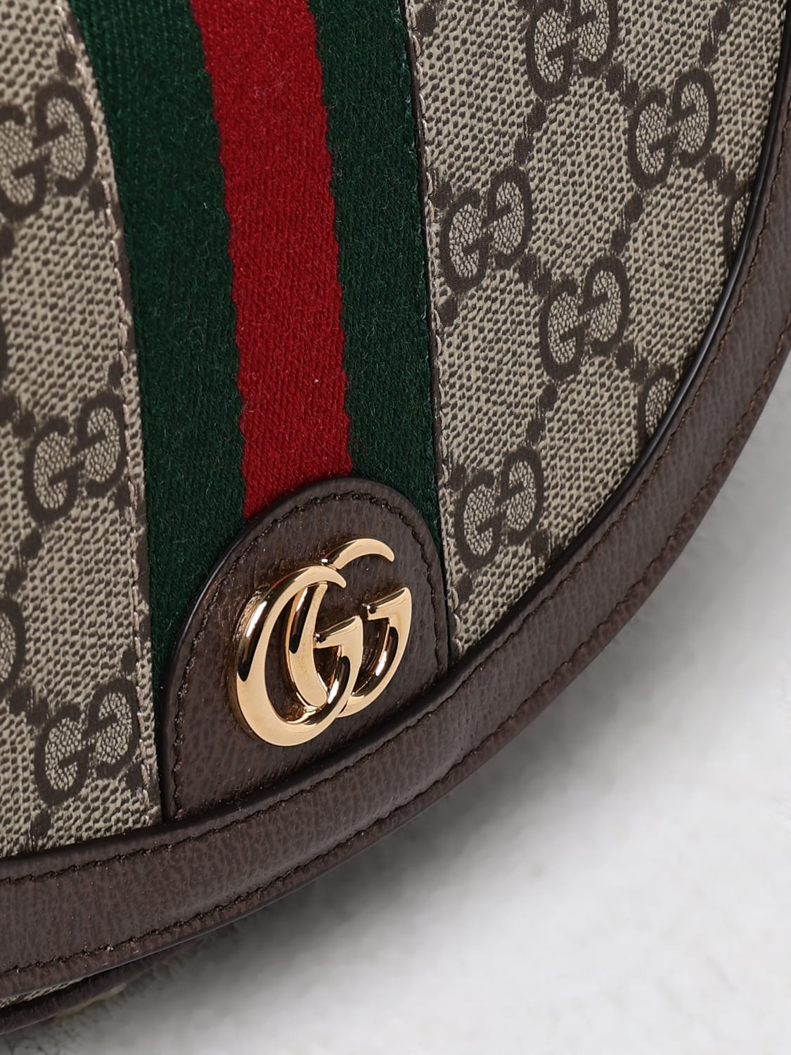 GUCCI MINI BAG: Shoulder bag woman Gucci, Beige - Img 4