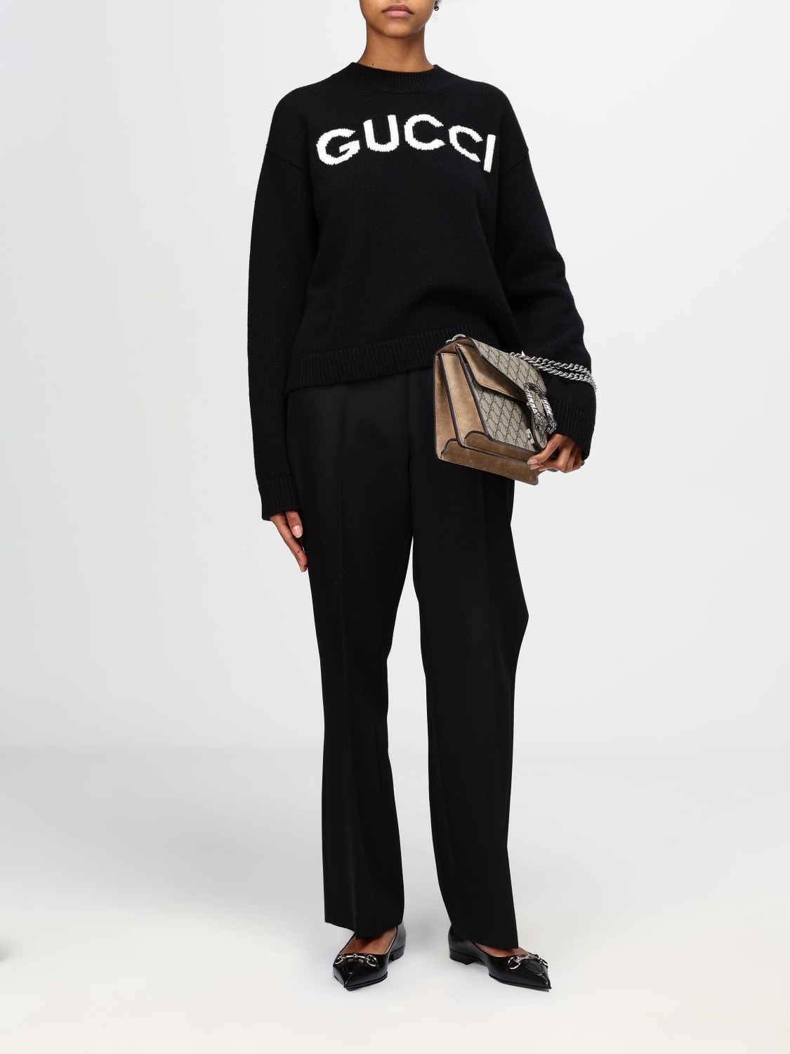 GUCCI SWEATER: Top woman Gucci, Black - Img 2