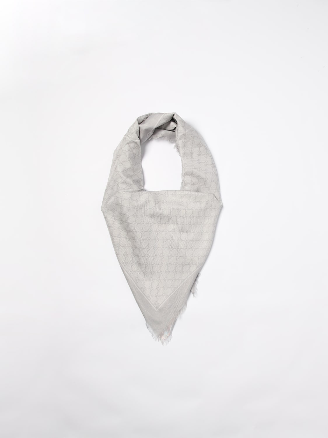 GUCCI SCARF: Scarf woman Gucci, Grey - Img 2