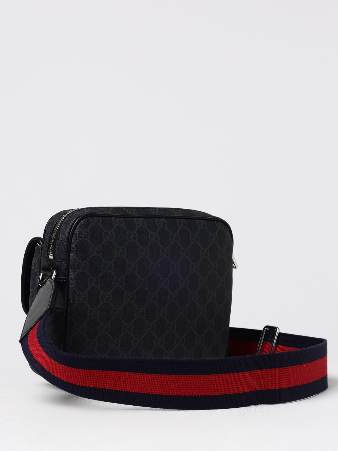 GUCCI BORSA: Borsa GG Gucci in tessuto GG Supreme , Nero - Img 3