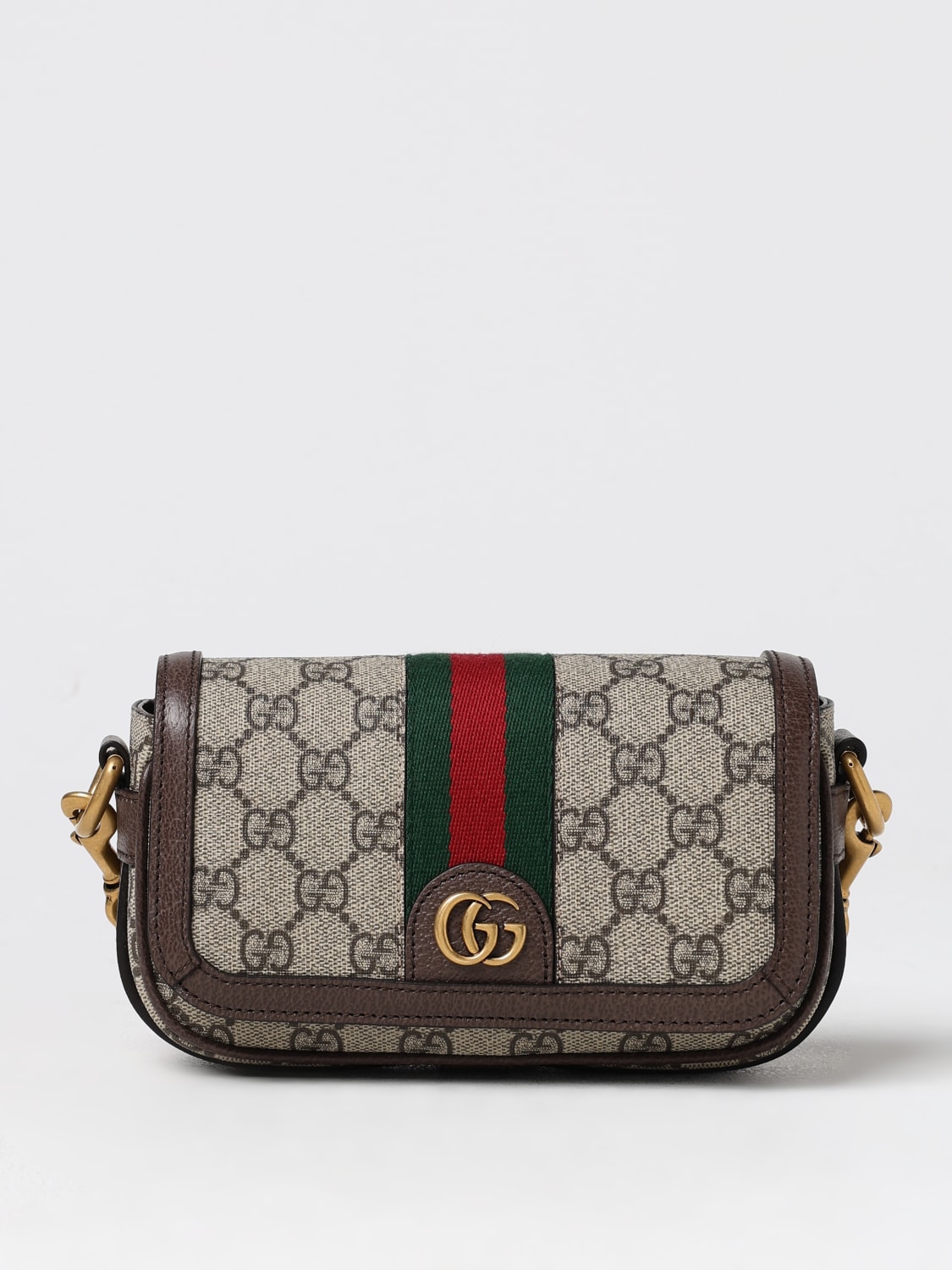 Giglio Borsa Ophidia Gucci in tessuto GG Supreme e pelle a grana