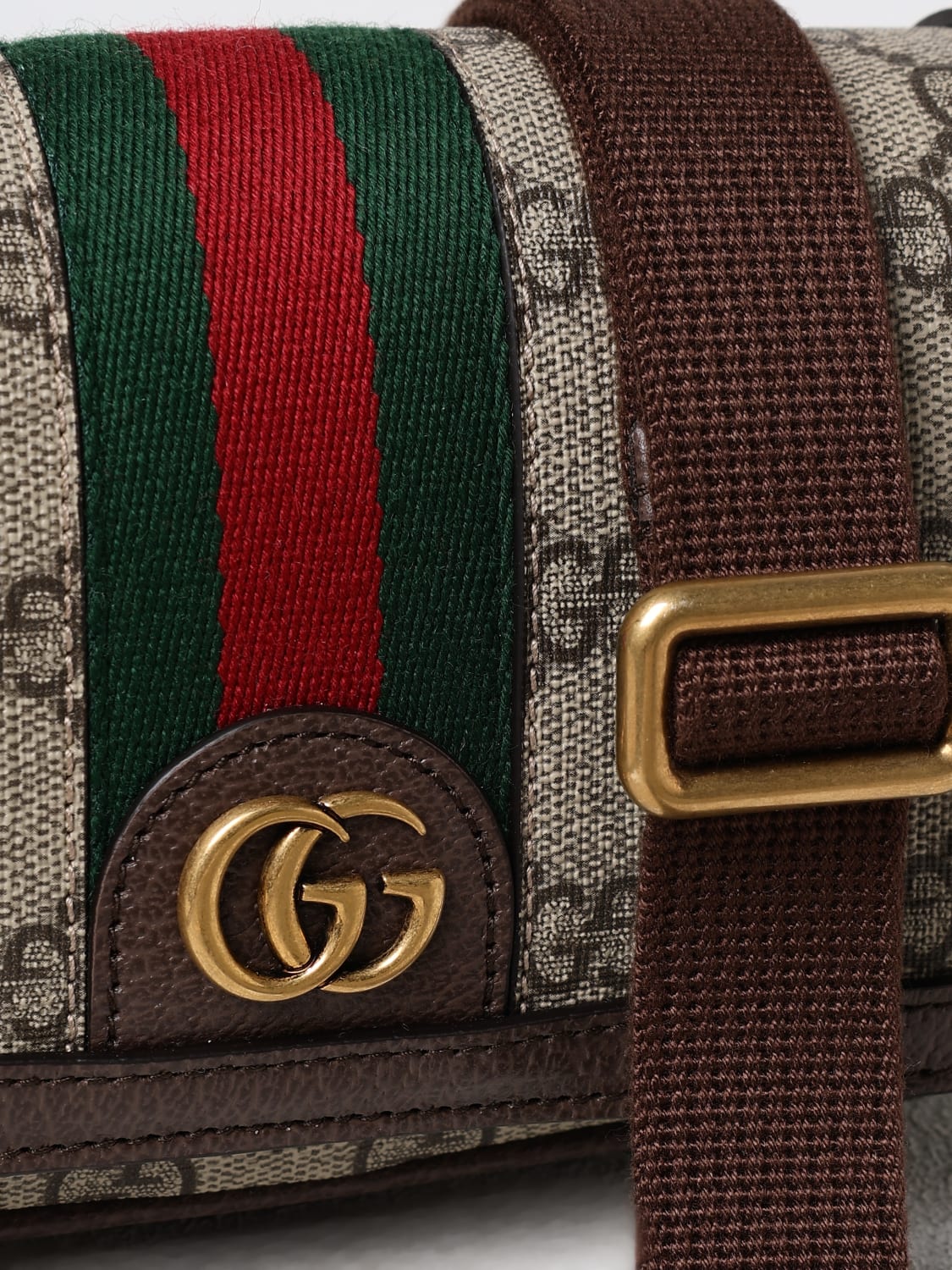 GUCCI 斜挎包: 手袋 男士 Gucci, 米色 - Img 4