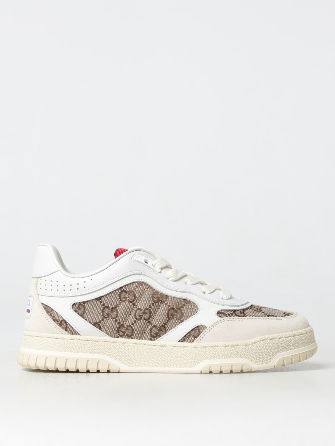 Giglio Sneakers Re-Web Gucci in tessuto GG Supreme e pelle