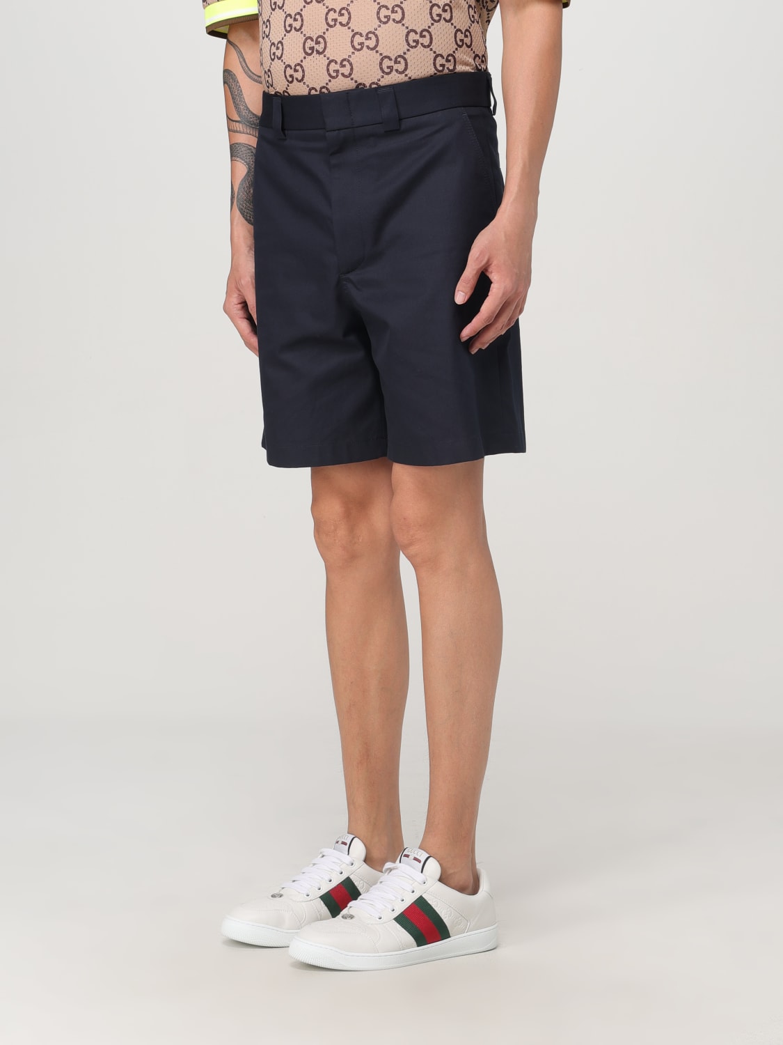 GUCCI SHORT: Short men Gucci, Blue - Img 4