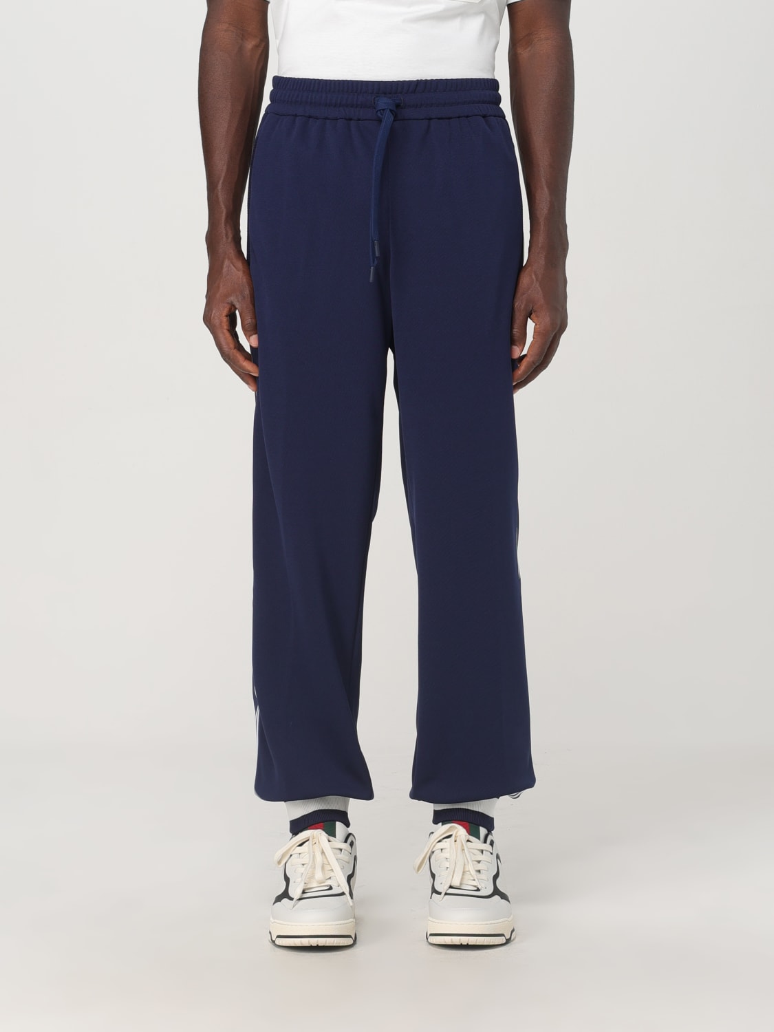 GUCCI PANTS: Pants men Gucci, Blue - Img 1