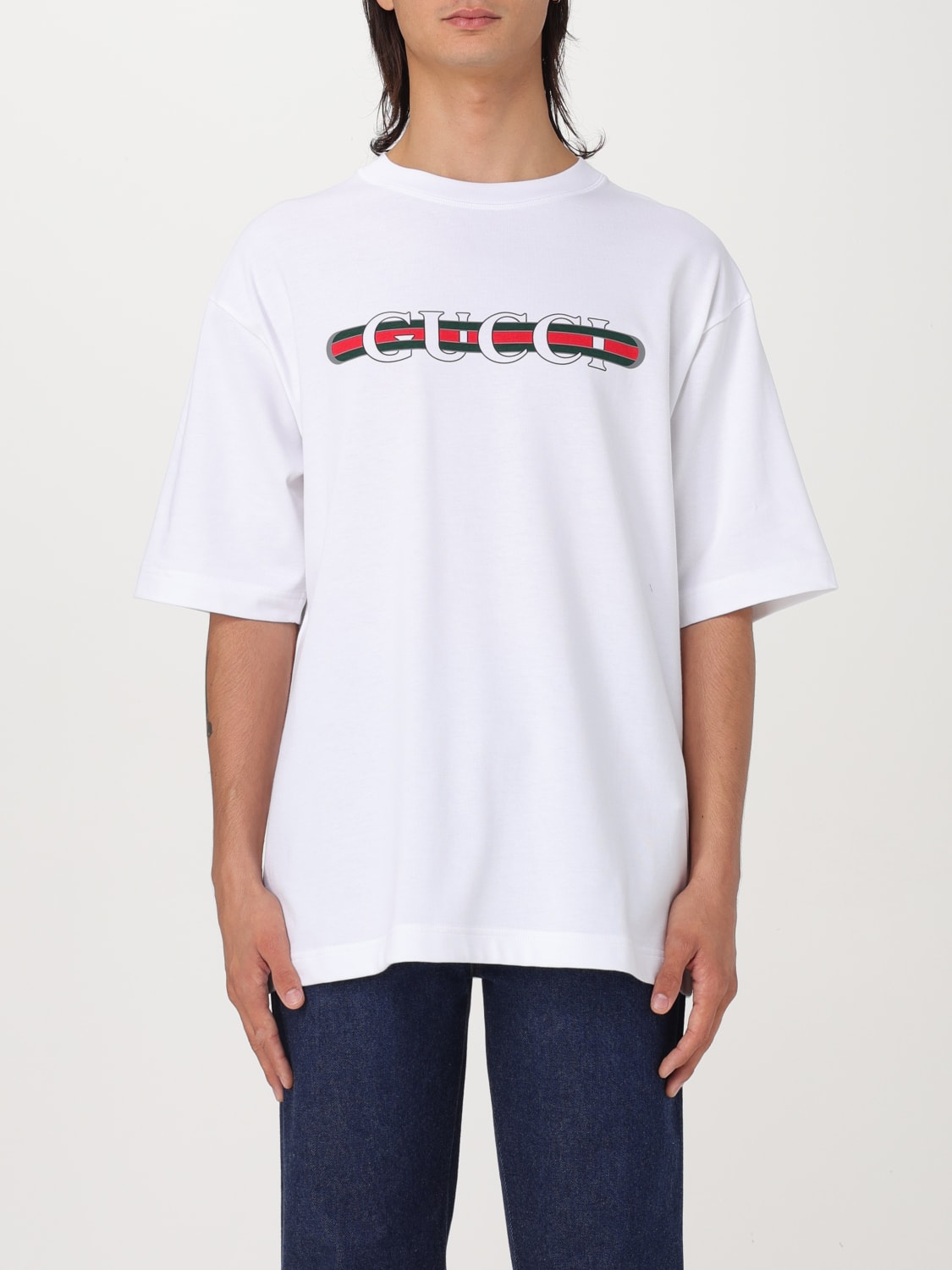 GUCCI T-SHIRT: T-shirt men Gucci, White - Img 1