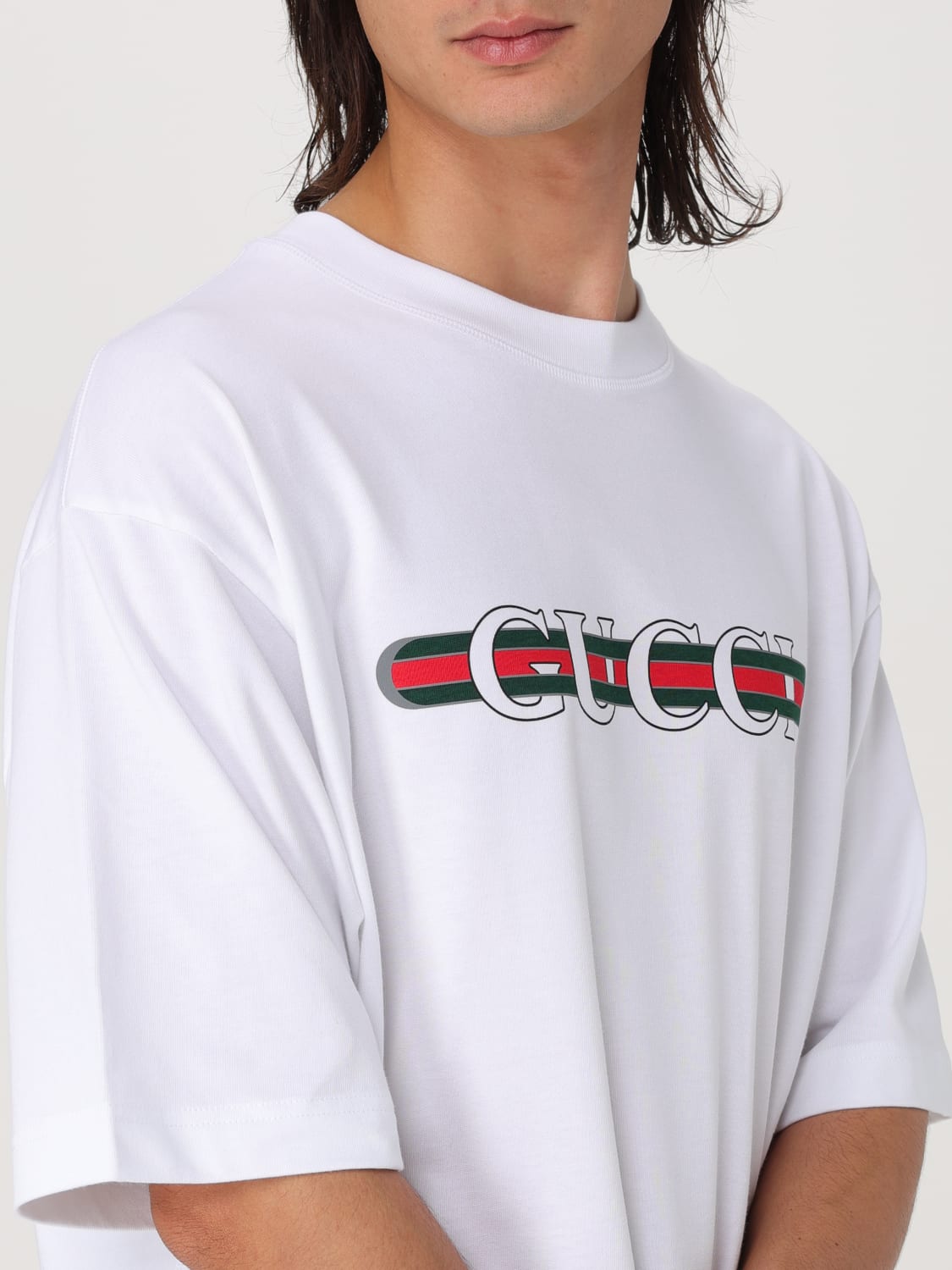 GUCCI T-SHIRT: T-shirt men Gucci, White - Img 5