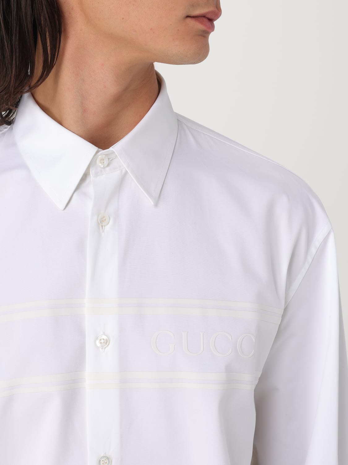 GUCCI CAMICIA: Shirt men Gucci, White - Img 5