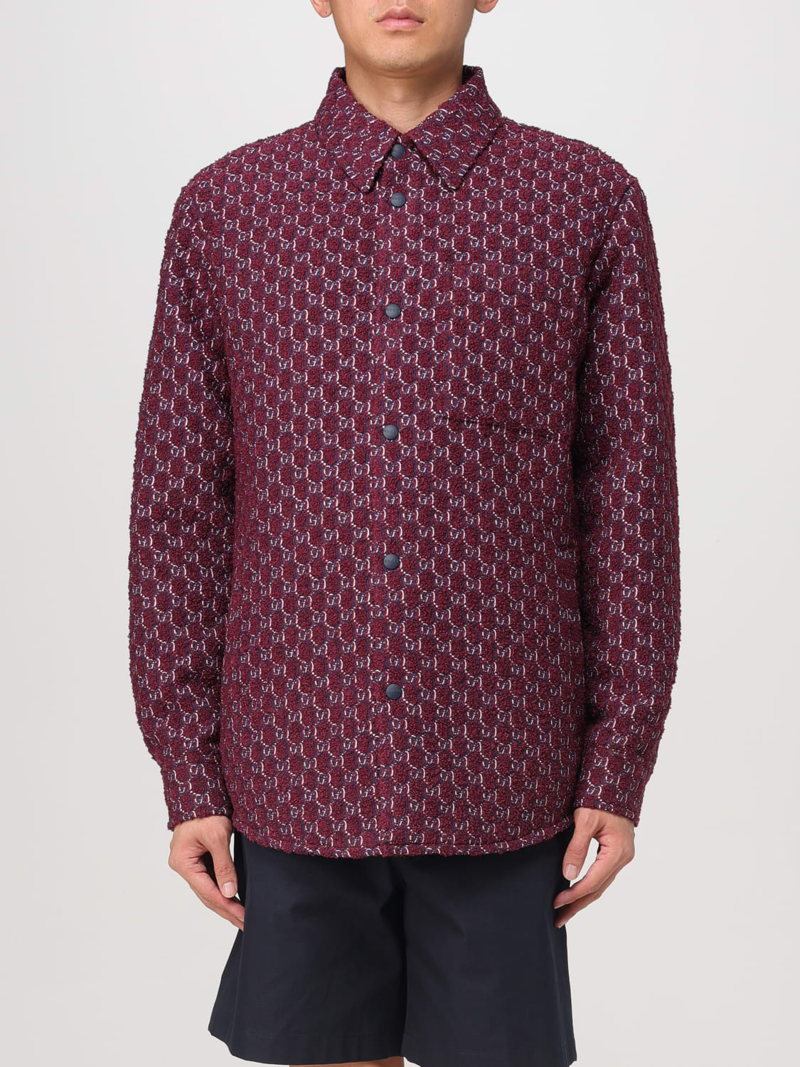 GUCCI CAMICIA: Gucci men's shirt, Red - Img 1