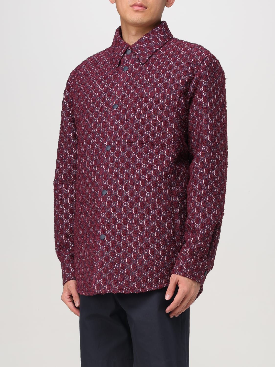 GUCCI men s shirt Red Gucci shirt 787904ZAQ5N online at GIGLIO.COM