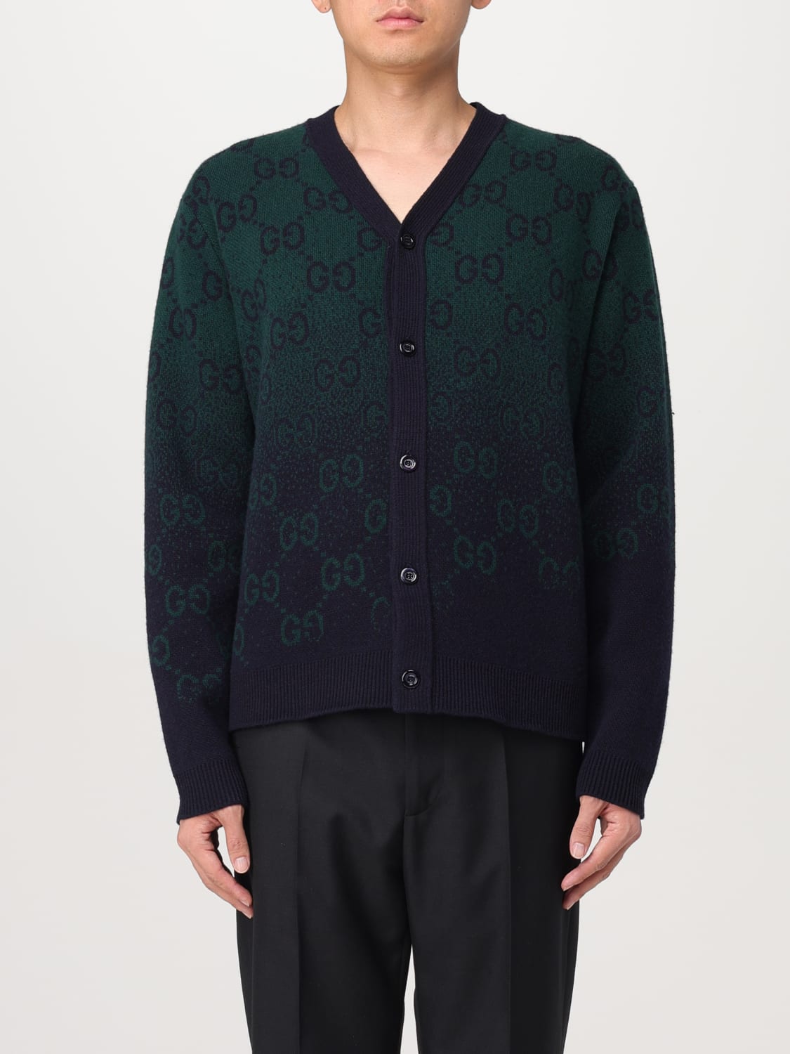 Gucci button up sweater hotsell