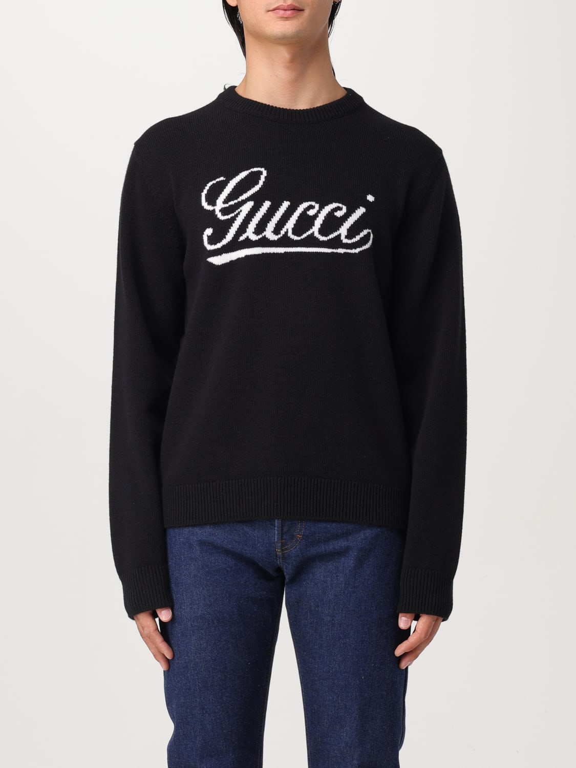 GUCCI SWEATER: Sweater men Gucci, Black - Img 1