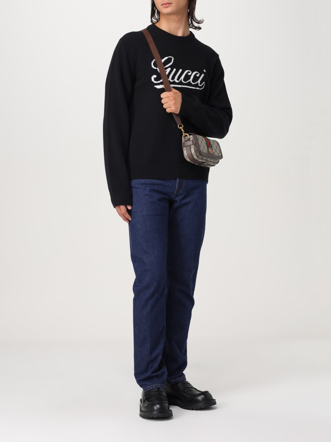 GUCCI SWEATER: Sweater men Gucci, Black - Img 2