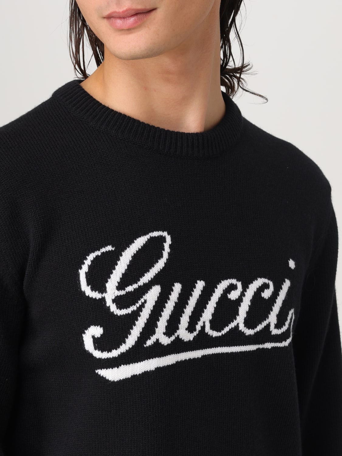 GUCCI SWEATER: Sweater men Gucci, Black - Img 5