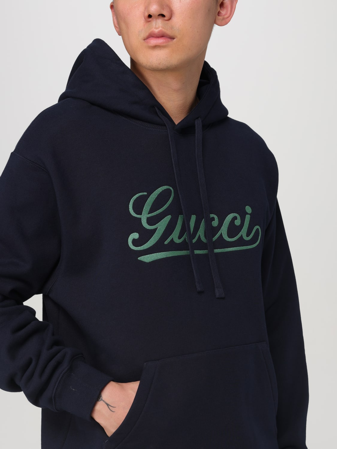 GUCCI SWEATSHIRT: Sweatshirt men Gucci, Navy - Img 5