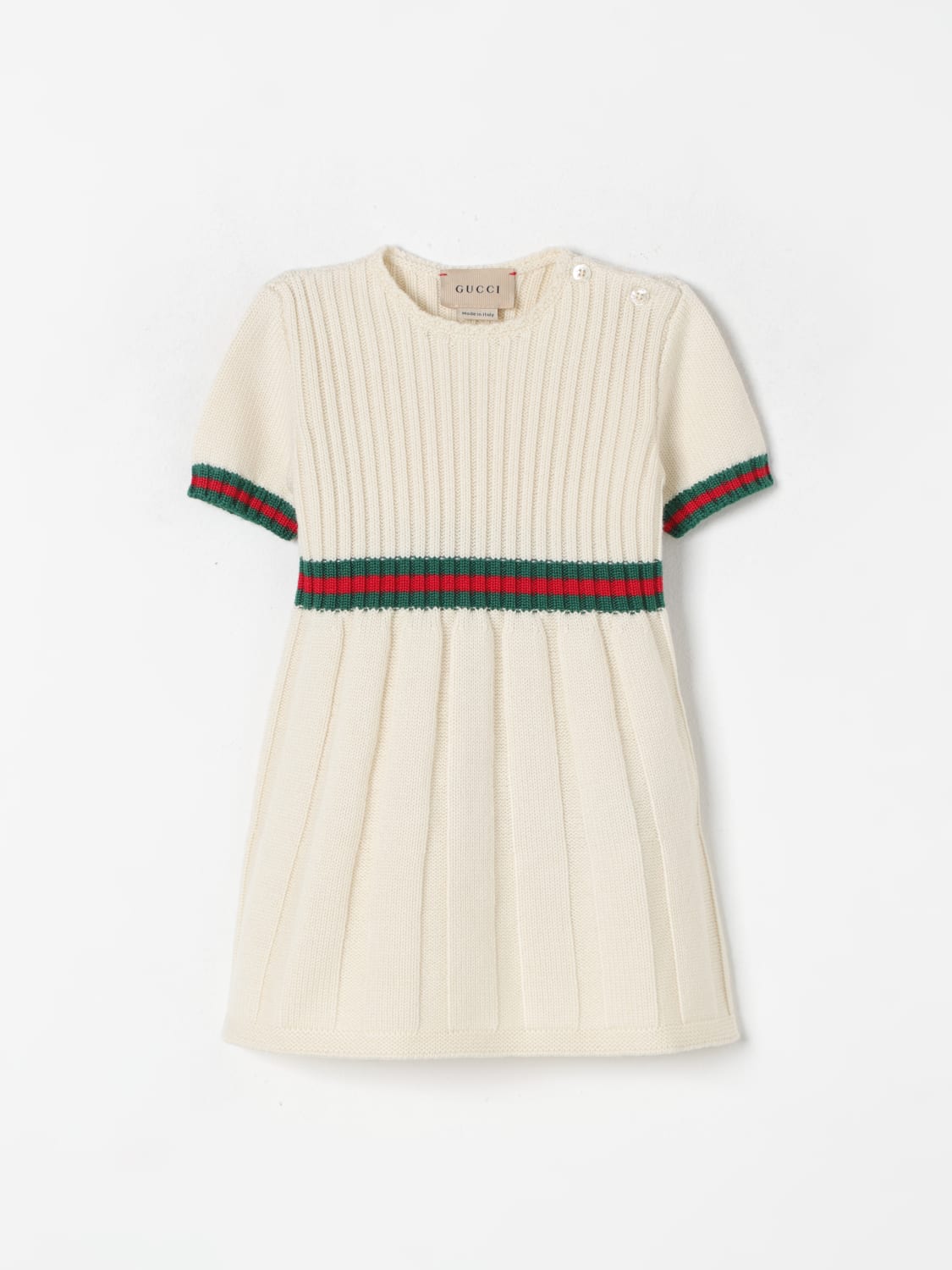 GUCCI ROMPER: Romper kids Gucci, Ivory - Img 1