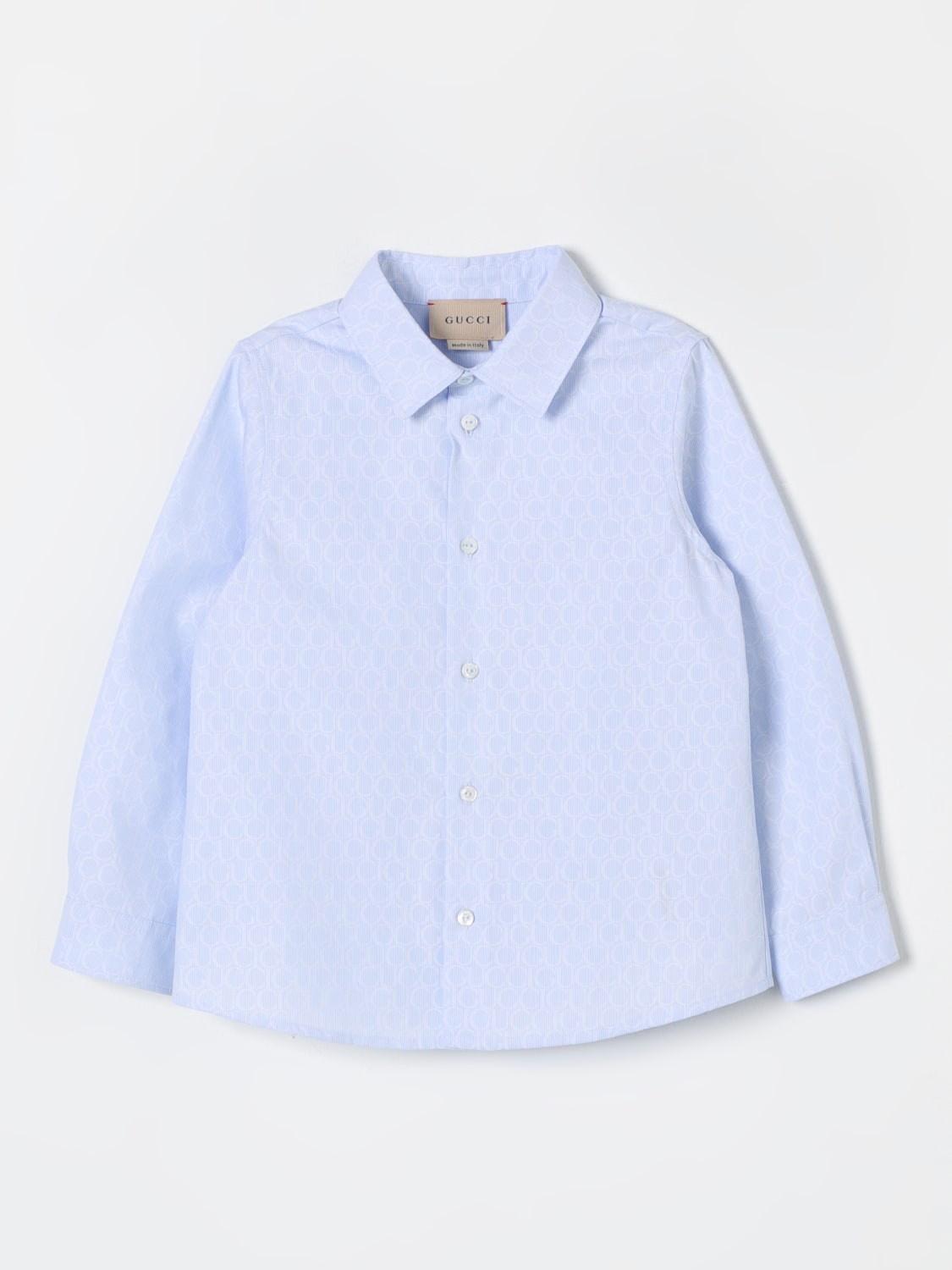 GUCCI SHIRT: Shirt kids Gucci, Gnawed Blue - Img 1