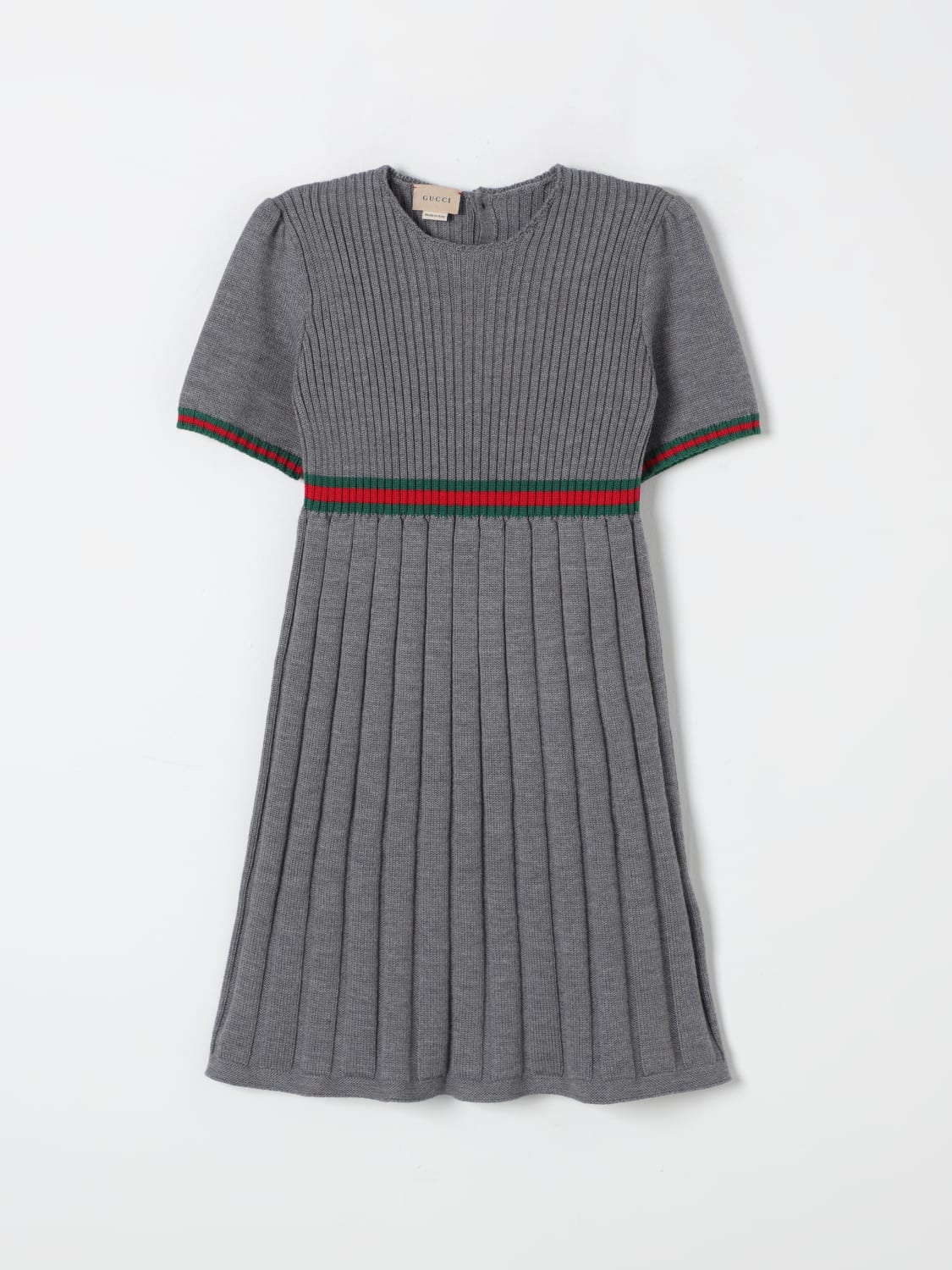 GUCCI DRESS: Dress kids Gucci, Grey - Img 1