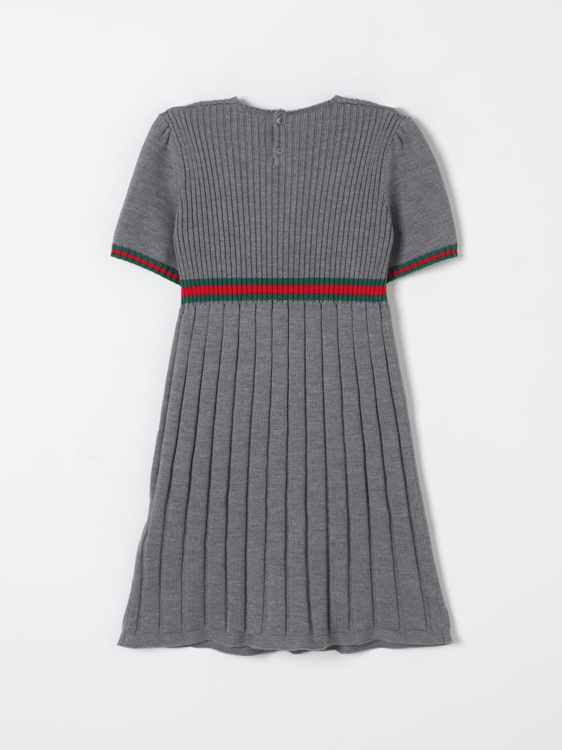 GUCCI DRESS: Dress kids Gucci, Grey - Img 2