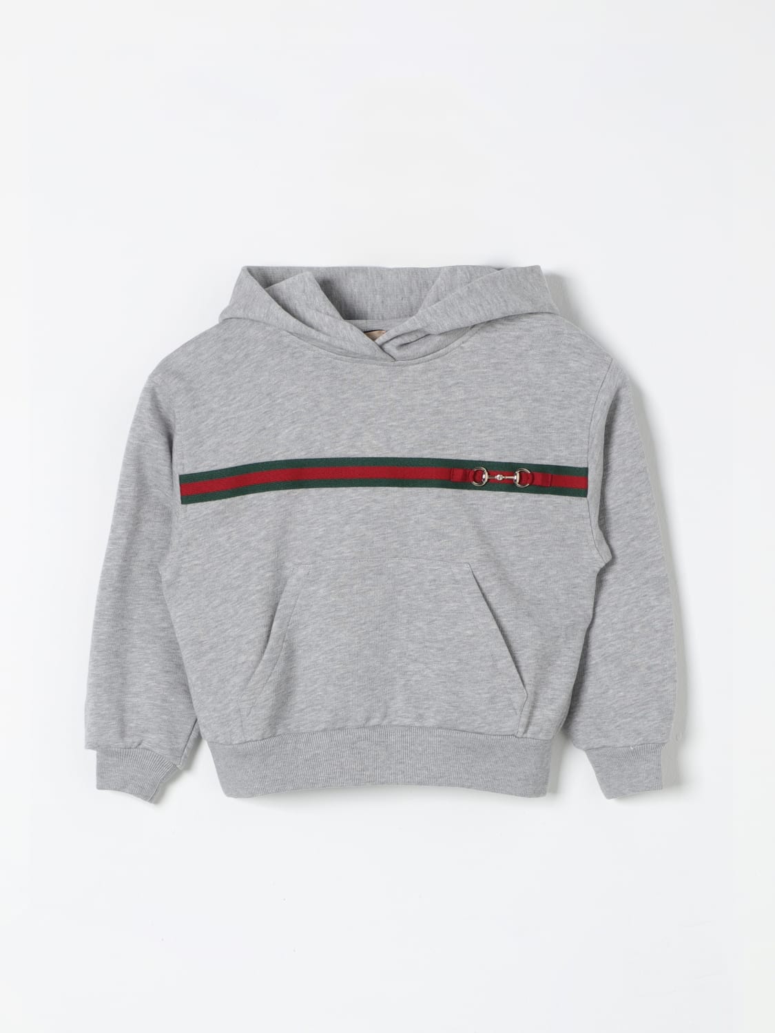 GUCCI SWEATER: Sweater kids Gucci, Grey - Img 1