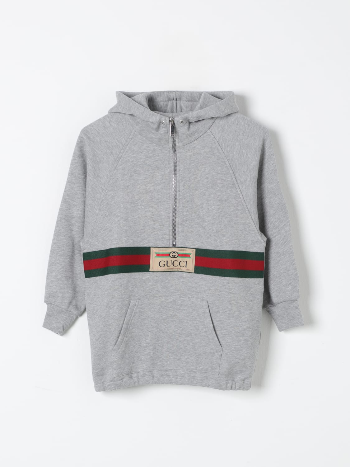 GUCCI SWEATER: Sweater kids Gucci, Grey - Img 1