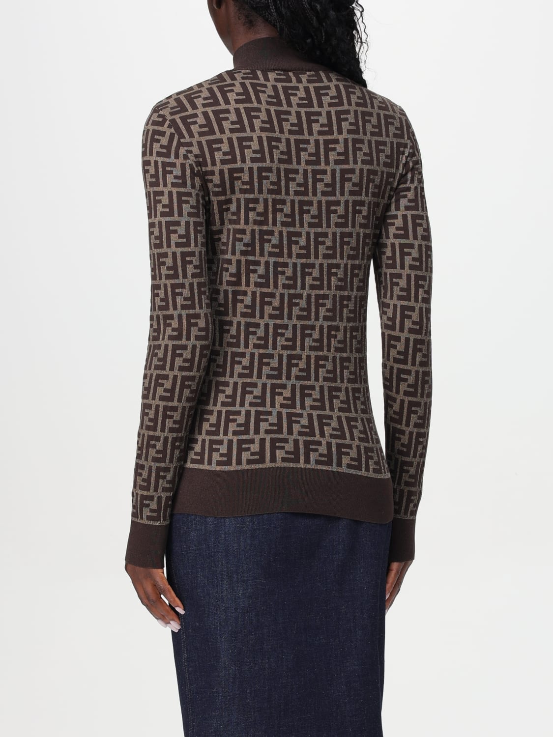 FENDI SWEATER: Top woman Fendi, Tobacco - Img 2