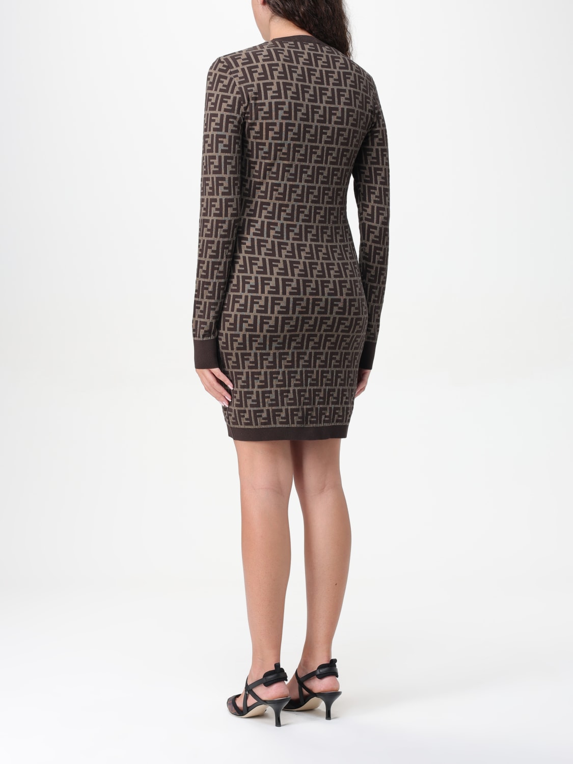 FENDI DRESS: Dress woman Fendi, Tobacco - Img 2