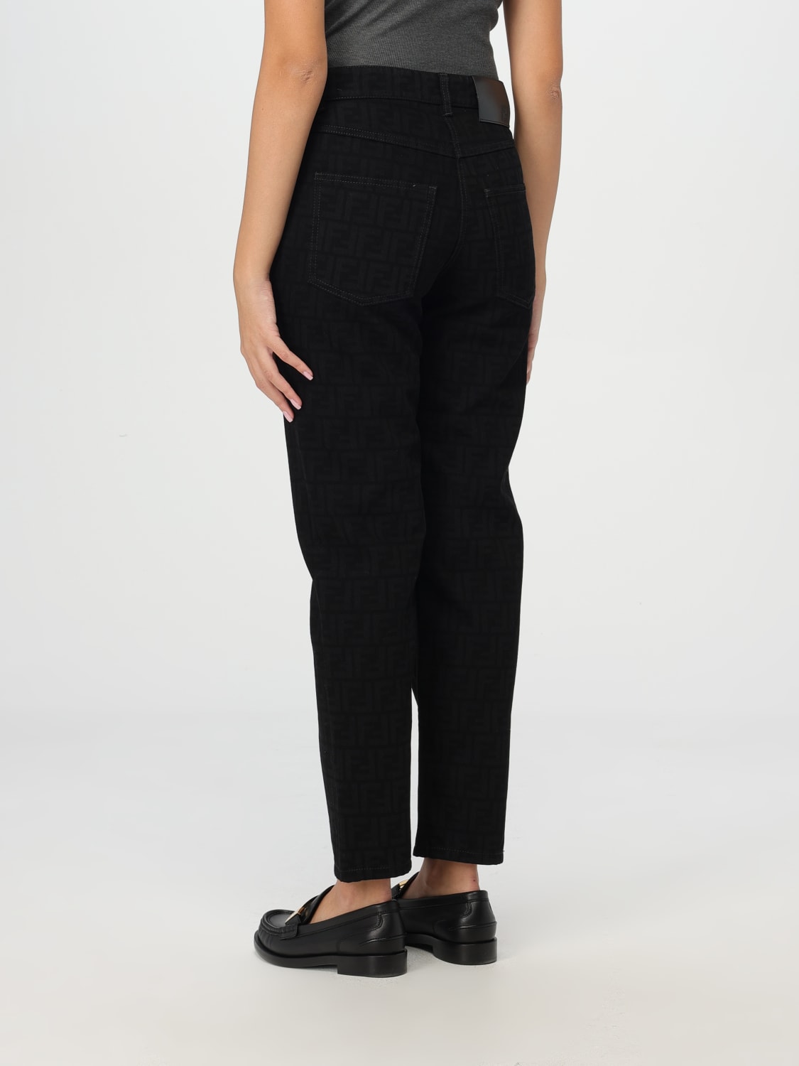 FENDI JEANS: Jeans femme Fendi, Noir - Img 3