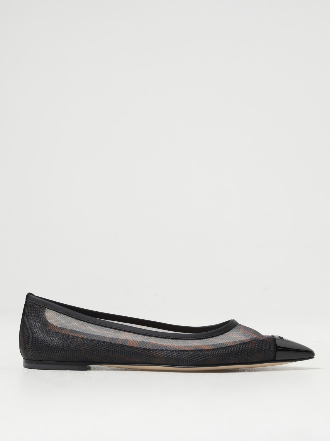 FENDI BALLET FLATS: Shoes woman Fendi, Tobacco - Img 1