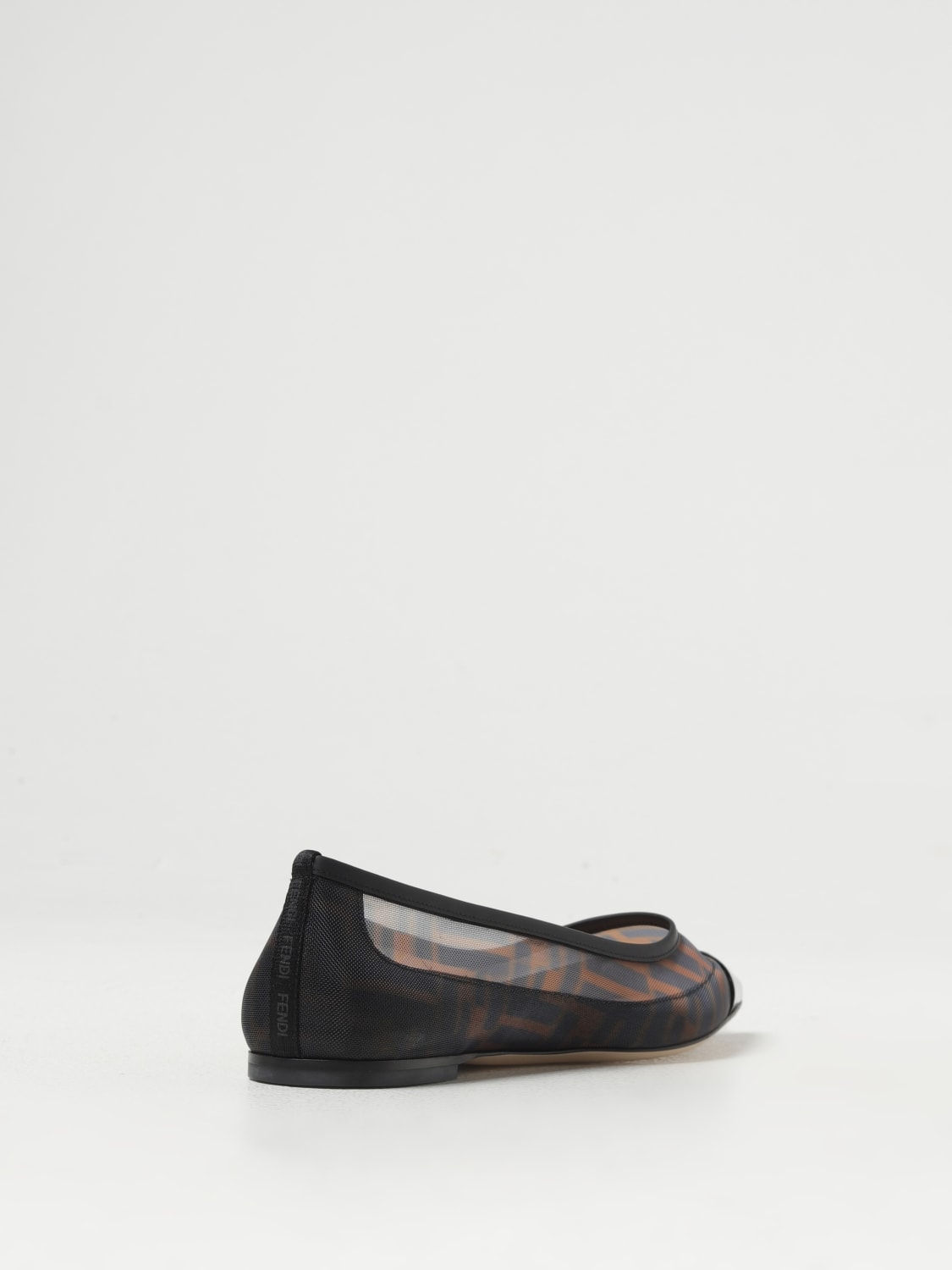 FENDI BALLET FLATS: Shoes woman Fendi, Tobacco - Img 3